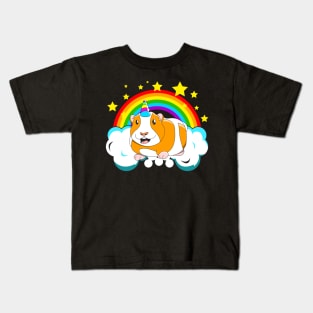 Guinicorn Guinea Pig Unicorn Rainbow Kids T-Shirt